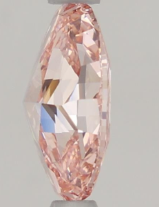 เพชรรูปวงรี1.29 CT แฟนซีปลูกในห้องปฏิบัติการสีชมพูสดใสเพชร VVS1 - Product Image 2