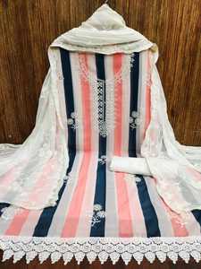 Nuevo Traje de Salwar Kameez de Algodón Fox Jorjat para Mujer, Material para Vestido con Bordado, para Venta al por Mayor - Product Image 5