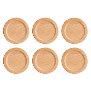 Suministro de fábrica Posavasos de bambú de nogal cuadrado redondo Posavasos de madera con estampado de bebida de cerveza personalizado - Product Image 1