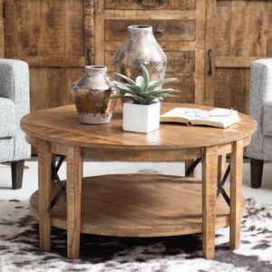 Table basse rectangulaire portable en fer et bois, mobilier de salon fonctionnel avec plateau spacieux et structure durable pour la maison au quotidien - Product Image 2