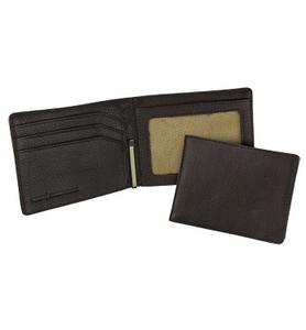 Portefeuille à pince à billets personnalisé en cuir véritable avec plusieurs emplacements pour cartes et un clip pour contenir de l'argent avec un design simple 2023 - Product Image 2