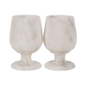 Élégant verre à boire en marbre poli fabriqué à la main pour la maison hôtels cuisines bars cadeaux - Product Image 6