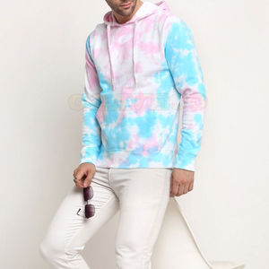 Nouveau sweat haute qualité surdimensionné pull cravate teinture sweats à capuche coton polaire sweats à capuche hommes - Product Image 5