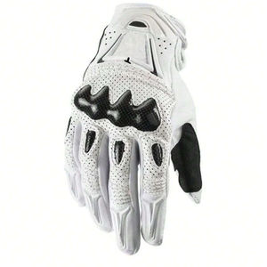 Guantes de Carreras de Cuero Genuino con Logotipo Personalizado, Protección Completa para Dedos, para Motocicletas y Motos, Función Cortavientos para Deportes - Product Image 6