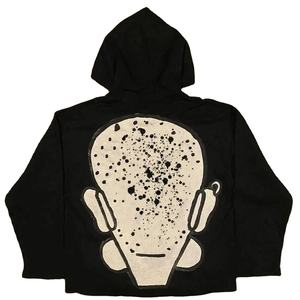 เสื้อฮู้ดพิมพ์ลายกราฟิกการ์ตูน สไตล์สตรีทแวร์ ทรงโอเวอร์ไซส์ ผ้าฟลีซคอตตอน 100% เสื้อกันหนาวมีฮู้ดสำหรับผู้ชาย ขายส่ง - Product Image 4