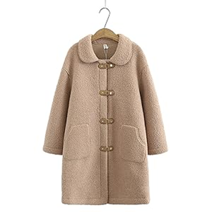 Chaqueta de Piel Sintética Personalizable, Otoño Invierno, Nuevo Estilo Coreano, Cárdigan Holgado de Lana de Cordero - Product Image 4