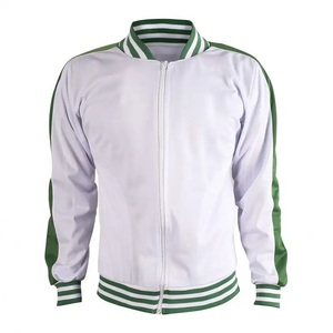 Venta al por mayor chaqueta de cuero de uniforme de béisbol con rayas laterales blancas para hombre chaquetas de moto para hombre - Product Image 1