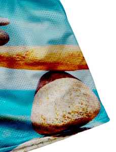 Pantalones cortos deportivos de verano de malla personalizados con logotipo OEM para hombre de talla grande, gimnasio, baloncesto, diseñador, ropa de calle, sublimación, pantalones cortos lisos para hombre - Product Image 6