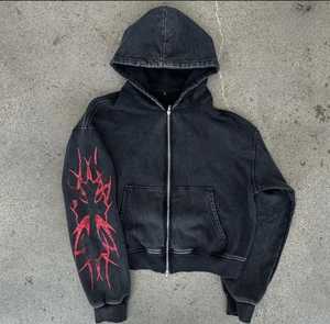 เสื้อฮู้ดดี้ผ้าฝ้ายออร์แกนิค 100% ปรับแต่งได้ ระบายอากาศ กันน้ำ ป้องกันรอยยับ ปักโลโก้ด้านหน้า ทอแบบถัก สำหรับฤดูหนาว - Product Image 5