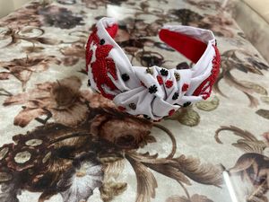 Women's Stylish Velvet Beaded Hairband Accessory Trendy Knotted-Style Indian Handwork Embellished <b>Fabric</b> <b>Headband</b> - Product Image 4