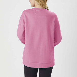 Sweat-shirt décontracté surdimensionné pour femme imprimé personnalisé - Option de broderie 3D sur le devant, coupe ample et confortable, manches longues, pull pour superposition - Product Image 4