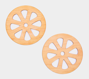 Meilleure vente de dessous de verre rond en bois fabriqué à la main avec découpe en forme de fleur pour tasses et verres du Vietnam - Product Image 3