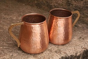 Classic copper coffee <b>mug</b> with vacuum <b>insulated</b> construction and a leak proof lid designed for maximum heat retention - Product Image 6