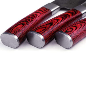 Juego de Cuchillos de Chef de Acero de Damasco de 8 Piezas Más Vendido, Mangos de Madera, Cuchillos Hechos a Mano de 67 Capas, Aptos para Lavavajillas, Diseño Moderno, Venta al por Mayor - Product Image 4