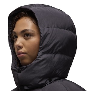 Customizable Black Unisex Insulated Padded Puffer Jacket with Fur <b>Winter</b> Outdoor Hooded Quilted Jackets for Men - Product Image 3