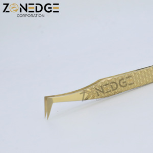 Meilleures ventes de pinces à cils Plasma en or Applicateur professionnel de précision pour extension de cils Salon de beauté et fournitures pour maquilleurs - Product Image 3