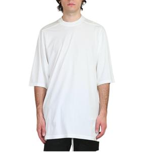 300 GSM Heavyweight Mock Neck <b>T</b>-<b>Shirt</b> Luxury Blank Heavy 100% Cotton Custom Thick Wide Mock <b>Collar</b> Oversized <b>T</b> <b>Shirt</b> Men - Product Image 3