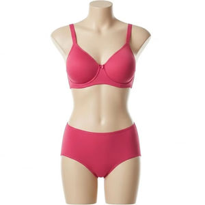 Ensemble soutien-gorge rembourré et culotte hipster pour adulte, en polyester et coton, doux et confortable, sous-vêtements quotidiens, lingerie, vente en gros, export, marché professionnel - Product Image 3