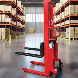 מלגזה ידנית הידראולית 1 טון 1.6 מטר עם גלגלי ניילון לריצוף חיצוני - Product Image 3