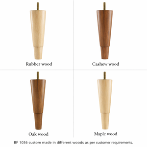 Premium Solid Wood Traditional Heavy Duty Turned Sofa Legs Easy Installation for Living Room Bedroom Sofa Chair <b>Bed</b> Cabinet - Product Image 6