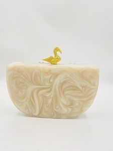 Women's Fashion Mini Resin Clutch Bag with Crystal Embellishments and Shoulder Strap - Product Image 3