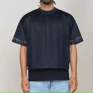 Camiseta deportiva juvenil de manga corta de estilo americano con logotipo personalizado, malla de secado rápido para baloncesto y fútbol, temporada de verano - Product Image 6