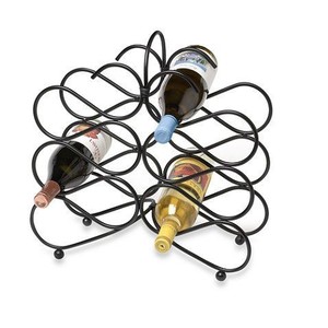 Casier à vin en métal en fer en gros d'usine Design à plusieurs niveaux avec porte-bouteilles élégants pour les fêtes - Product Image 1