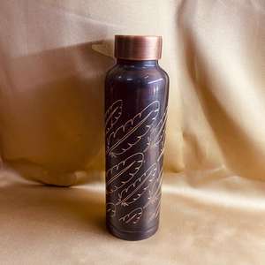 Botella de cerveza y agua de cobre para accesorios de Bar 28 OZ | Yoga Ayurveda Beneficios para la salud Botella de agua de cobre de La India - Product Image 1