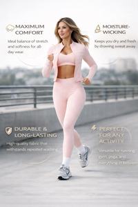 Nouveauté 2025 – Ensemble de sport 3 pièces sans couture pour femme : pantalon de gym, soutien-gorge de sport et tenue de yoga pour l'entraînement - Product Image 3