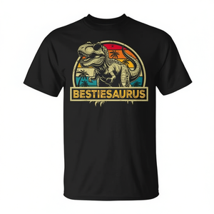 Camiseta Familiar a Juego con Diseño de Dinosaurio T-Rex Bestiesaurus, Serie Bestie Saurus para Promociones - Product Image 2