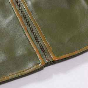 Chaqueta de Cuero Estilo Cremallera, Chaqueta de Invierno de Alta Calidad con Cuello Alto, Impermeable, a la Moda, al Mejor Precio para Hombre - Product Image 5