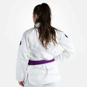 Alto rendimiento Premium algodón Mujer Jiu Jitsu Gi suave transpirable MMA corto para entrenamiento intenso y competiciones de artes marciales - Product Image 4
