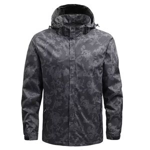 Vestes coupe-vent imperméables légères et écologiques de conception personnalisée en gros pour hommes Logo personnalisé Impression de haute qualité avec fermeture éclair complète - Product Image 2