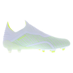 Zapatos de Fútbol Adidas X 18+ para Hombre, para Terreno Firme, Color Blanco/Amarillo/Blanco Roto |   100% Auténtico - Product Image 3