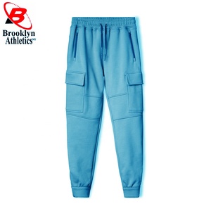 Pantalon décontracté à carreaux tissés à taille élastique pour homme en 100% coton - Product Image 5