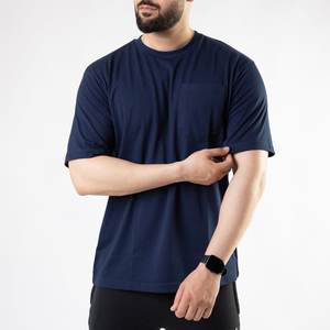 Camiseta de Verano Personalizada para Hombre, Estilo Urbano, Holgada, 100% Algodón Jersey, Transpirable, Lavada, Lisa, Ecológica, Anti-Pilling, con Etiqueta Personalizada - Product Image 3