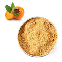 Poudre d'extrait de kaki pur en gros poudre d'extraction de meilleure qualité de fruits naturels de kaki