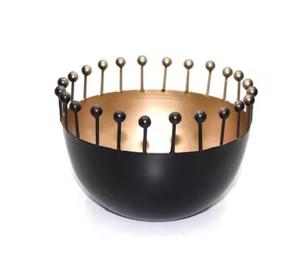 Nouveauté bois de cerf en aluminium bol de fruits décor de table de mariage fruits dessert fruits secs servant des bols maison cuisine table à manger - Product Image 1