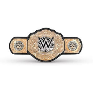 เข็มขัดแชมป์เฮฟวี่เวท แผ่นโลหะทองเหลือง หนังแท้เต็มเส้น สายเข็มขัดแชมป์ - Product Image 6