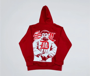 High Quality DLS <b>Rhinestone</b> Hoodie Full Custom High Street Style <b>Rhinestone</b> Hoodie Loose Fitting <b>Fabric</b> <b>Rhinestone</b> DLS Hoodie - Product Image 2