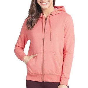 Sudaderas con cremallera para mujer Sudaderas de algodón de gran tamaño con estampado frontal Cuello alto Sudaderas con capucha cortas con cremallera para mujer - Product Image 6