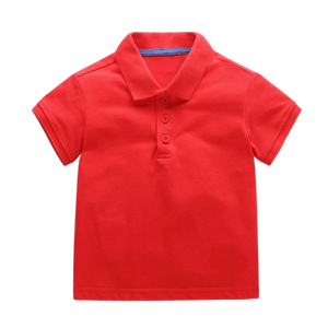 เสื้อโปโลผ้าฝ้ายสำหรับเด็กเสื้อ100% โปโลสำหรับใส่ตีกอล์ฟเสื้อคอตตอนแขนสั้นสำหรับฤดูร้อน - Product Image 6