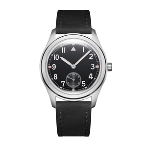Montre mécanique automatique pour hommes 38mm cadran stérile bracelet en cuir 22mm largeur de bande résistant à l'eau cadran analogique affichage cristal - Product Image 3