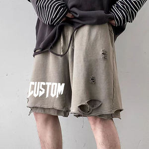 Shorts de sport pour homme avec logo personnalisé, style décontracté et tendance, taille haute élastique, 100% polyester tricoté, imperméable et respirant - Product Image 3