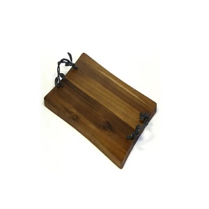 Planches à découper rondes en bois massif planche à découper décor de cuisine blocs à découper en bois thème naturel conception en gros - Product Image 4