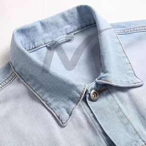 Veste en jean pour homme coupe ajustée veste en jean bleu pour homme streetwear classique look vintage manteau d'extérieur décontracté et élégant - Product Image 4