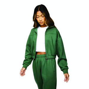 เสื้อมีฮู้ดไร้สายชุดวอร์ม2ชิ้นและกางเกงวอร์มสำหรับผู้หญิงชุดวอร์มกางเกงวอร์มและสตูว์มีฮู้ด - Product Image 2