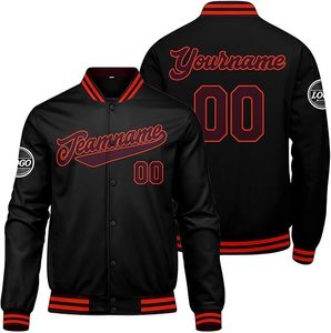 Custom High Quality Embroidered Wholesale Letterman Baseball Varsity <b>Jacket</b> for <b>Men</b> - Product Image 3