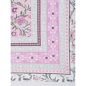 Juego de 6 Piezas de Ropa de Cama King Size, 100% Algodón, Diseño Floral Rosa, 1 Sábana Individual con 1 Funda de Almohada, 180 Hilos (BSB1094) - Product Image 4