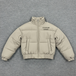 Winter <b>Warm</b> Men's Hooded Puffer <b>Jacket</b> with Breathable Insulation <b>Waterproof</b> Front Logo-Casual Outerwear for City Daily Wear - Product Image 2